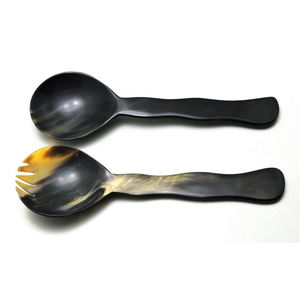 ของขวัญแต่งงานประเภทบัฟฟาโลฮอร์นขัดสูงมาใหม่ชุดเซิร์ฟเวอร์สลัดอุปกรณ์ครัวแกดเจ็ตครัว - Product Image 2