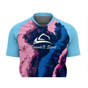 ชุดเสื้อเจอร์ซีย์ฟุตบอลสำหรับผู้ชายชุดเสื้อฟุตบอลผ้าโพลีเอสเตอร์ซับลิเมชัน100% ออกแบบได้ตามต้องการพร้อมโลโก้ - Product Image 4