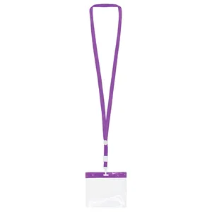 Lanière personnalisée en polyester avec porte-badge Torsten, gadgets personnalisés - Product Image 2