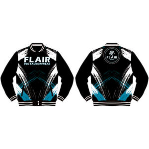 Veste zippée à manches longues légère et personnalisée pour hommes Style vintage Tissu denim brodé Design universitaire pour l'hiver Décontracté de rue - Product Image 2