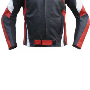 Professional Quality <b>Men's</b> Cowhide Leather Motorbike <b>Jacket</b> High-End <b>Winter</b> Clothing with Canvas Front Logo <b>on</b> <b>Sale</b> - Product Image 4