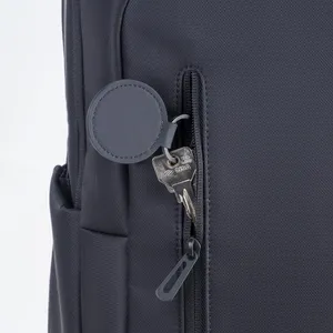 Portachiavi rotondo in morbido PU personalizzato per merchandising - Product Image 2