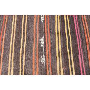 Vintage Turkish Rug, 2.2x12.6 ft <b>Runner</b> Rug, Brown <b>Red</b> Oriental Rug - Product Image 5