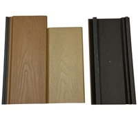 Panneaux et planches muraux extérieurs Revêtement décoratif Co-extrusion Bois-plastique composite WPC Panneau de façade pour mur extérieur 146*21