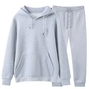 Chándal de invierno personalizable para hombre 2026, Sudadera con capucha bordada de felpa francesa apilada, conjuntos de chándal para correr para hombre - Product Image 4