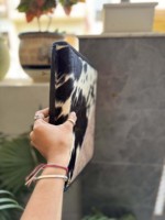 Nouvel Arrivage Porte-Certificats en Cuir Véritable Façonné à la Main, Porte-Documents Multifonctionnel en Cuir de Vachette avec Fermeture Éclair et Anneau de Suspension, Idéal comme Cadeau