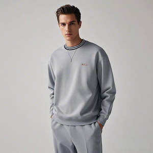 2025 Sweatshirt Street Wear 100% Cotton Men <b>Washed</b> Solid Multi Color 100% Embroidered Technique Autumn - Product Image 2