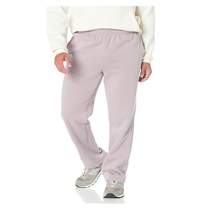 Pantalons de survêtement évasés pour hommes avec taille haute, 100% coton, logo personnalisable, anti-froissement, décoration à fermeture éclair, tissu en molleton coloré - Product Image 3