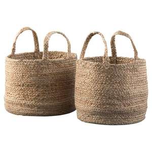 Multifunctional Collectable <b>Baskets</b> Set Customized Color Jute <b>Basket</b> and Buckets and Bin for Household <b>Storage</b> Use & Kitchenware - Product Image 4