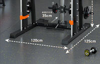 Máquina Smith Gantry para Fitness en Casa: Equipo de Entrenamiento Integral para Interiores con Polea Alta, Sentadillas y Press de Banca