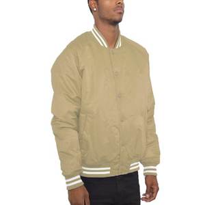 Chaqueta Bomber Varsity de Hombre, Premium, Clásica, con Cuello Alto, Capucha, Cierre de Cremallera, Logotipo, Estilo Béisbol, Cortavientos - Product Image 2