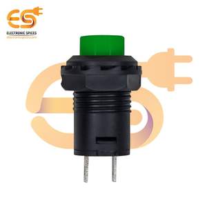 ปุ่มกดสีเขียว12มม. สวิตช์เปิดปิดระบบ3A ไฟฟ้ากระแสสลับ125V 1.5A 250V - Product Image 3