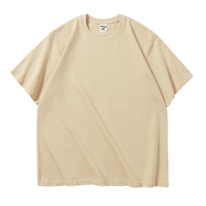 เสื้อยืดผ้าฝ้าย100% คุณภาพสูงสำหรับผู้ชายเสื้อคอกลมแขนสั้นเปิดไหล่รับน้ำหนักได้280 GSM - Product Image 3