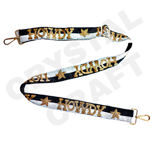 คริสตัลงานฝีมือ TCU กบลูกปัดแก้วสายคล้องกระเป๋าลูกปัดสีแบบกำหนดเองสไตล์อินเดียปรับขนาดได้โลโก้ตามต้องการ - Product Image 4