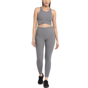 Dernier modèle Ensemble de yoga pour femmes Vêtements de sport en coton Ensemble de yoga pour femmes de fabrication professionnelle pour meilleure vente - Product Image 1
