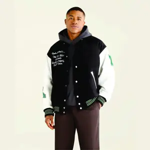 2024 New Unisex Hip Hop Varsity Jacket - Waterproof Puffer, Embroidered Furry Letters, Loose Fit for Men and Women