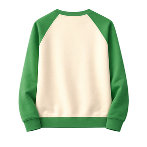 Sudadera de Manga Raglán con Cuello Redondo Ivory 08 Soror, Sudadera de Hermandad Universitaria para Mujer, Rosa y Verde, Ropa Casual Elegante - Product Image 4