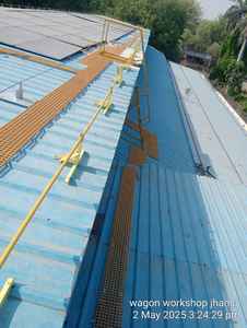 ระบบป้องกันการตกบนหลังคาแนวนอนทำจากสเตนเลสสตีลพร้อมห่วงปรับระดับความยาว2มิติความจุ50กก. - Product Image 5