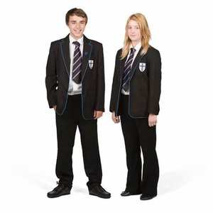 Pantalones personalizados, uniforme escolar, vestido clásico juvenil, Unisex, informal, ajustado, pantalón frontal plano, pantalones, uniforme escolar unisex - Product Image 1