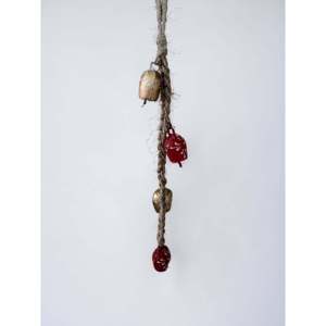 Mango Gifts Rustic Iron 4 Vintage Metal <b>Bells</b> 10pcs Windchime Hanging Set 45 cm Length Relaxing Tranquil Garden Ornaments - Product Image 1