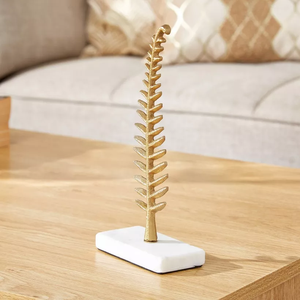 Metal Fern <b>Leaf</b> Sculpture Elegant Decorative Accent for Home and Office - Product Image 4