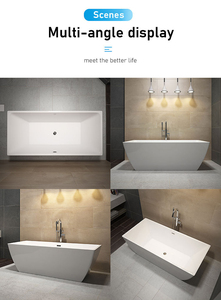 Hot Selling Modern Acryl Air Jet für Whirlpool Badewanne Indoor Freistehende Spa Badewanne für Hotel gebrauch Whirlpool Badewanne Whirlpool - Product Image 4