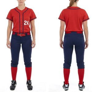 Uniforme d'équipe de softball pour femmes modernes, matière respirante à séchage rapide, jersey doux au toucher, pantalon, design personnalisé, logo, haute qualité pour - Product Image 2