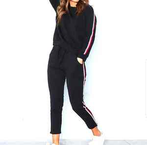 Conjunto Deportivo Personalizado para Mujer, Sudadera y Pantalones Deportivos Ajustados, Ropa Deportiva Informal para Gimnasio, Correr y Calle - Product Image 4