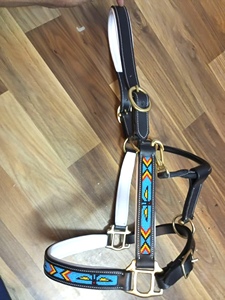 Toda la venta precio de fábrica de cuero de calidad superior occidental Show Halter con ajuste de plata de alta calidad Halter para montar a caballo - Product Image 6