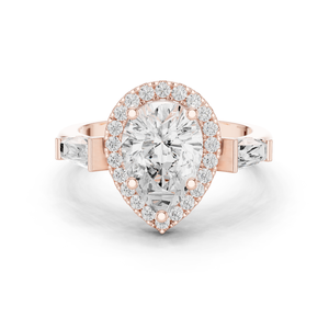 10K Emerald Cut Diamond Ring Luxury Jewelry Gift - Product Image 2