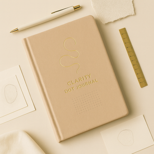 Carnet de notes LABON Clarity Dot Journal, couverture rigide en lin avec design en feuille d'or pour le journaling, la planification, l'écriture et la pleine conscience - Product Image 5