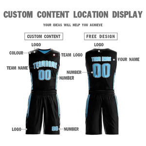 Ensemble de maillots de basket-ball personnalisés avec shorts, uniformes d'équipe pour hommes, vêtements d'entraînement, maillots de basket-ball sublimés, service OEM ODM - Product Image 4