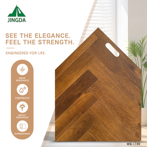 <span class=keywords><strong>Parquet</strong></span> <span class=keywords><strong>stratifié</strong></span> à marque privée 10mm 12mm texturé chevrons facile à poser système clic résistant à l'eau CE ISO - Product Image 3