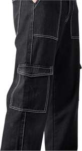 Pantalon en denim de haute qualité, au design unique et à usage de rue pour hommes, couleur noire, pantalon en jean avec service OEM - Product Image 3