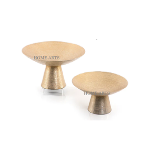 Support à bonbons en aluminium au design classique, forme ronde, taille moyenne, pour servir des chocolats, des dattes, au prix le plus bas - Product Image 4