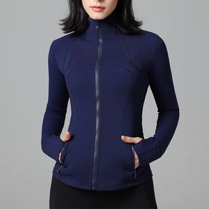 T-shirt de sport pour femme, sans manches, avec fermeture éclair intégrale sur le devant, respirant, écologique, doux comme du beurre, léger, en nylon, avec trous pour les pouces - Product Image 3