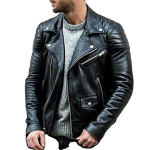 2025 Venta caliente ropa de hombre chaqueta de cuero nueva moda hombres chaqueta de cuero a prueba de viento chaqueta de cuero - Product Image 5