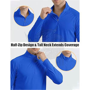 Venta al por mayor sublimación camisas personalizadas UPF 50 + protección solar UV manga larga hombres pesca camisa pesca camisas Jogging Wear - Product Image 6