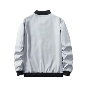 Wholesale Custom Logo OEM High Quality <b>Canvas</b> Front Customized Winter Bomber <b>Jacket</b> for <b>Men</b> with Pockets Waterproof & Breathable - Product Image 2