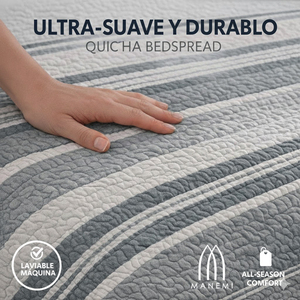 Cubrecama de Verano MANEMI con 1 o 2 Fundas de Almohada, Varios Tamaños - Product Image 3