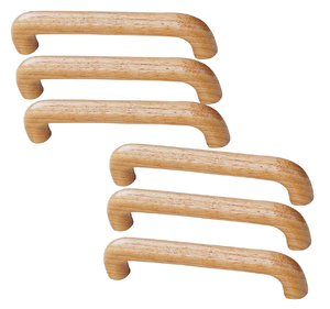 Luxueux manche en bois d'acacia personnalisé excellente qualité boutons et poignée de porte prix de gros - Product Image 6