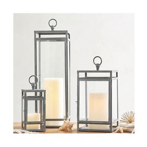 Simple Design Different Sizes <b>Lantern</b> Finest Quality Black Color Iron And <b>Glass</b> Indoor <b>Lantern</b> By Home Arts - Product Image 6
