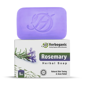 Jabón Artesanal de Romero Orgánico en Barra, Cuidado Aromático de la Piel con Propiedades Antioxidantes y Antiinflamatorias para Todo Tipo de Piel - Product Image 1