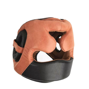 Protège-tête de kickboxing en cuir PU, best-seller, impression personnalisée, respirant, durable, protection intégrale du visage, rembourrage en mousse, OEM - Product Image 2