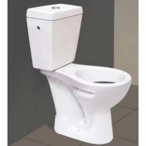 Inodoro de dos piezas sifónico de doble descarga de cerámica montado en el suelo de diseñador de lujo, inodoro, baño, bidé, juego de sartenes - Product Image 6