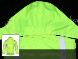 Sweat à capuche réfléchissant haute visibilité Hi Viz haute visibilité sécurité au travail rembourré à capuche Hi Vis Bomber Jacket haute visibilité sécurité au travail - Product Image 5