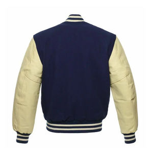 OEM ODM personalizado manga larga béisbol Varsity chaquetas nueva llegada de alta calidad de gran tamaño Chenille bordado para los hombres - Product Image 5