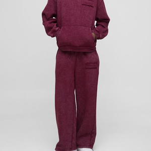 Ensemble Survêtement Personnalisé pour Hommes Surdimensionné Baggy Jogger Survêtements Jogging Blanc Sweat à Capuche Lourd et Pantalon de Survêtement - Product Image 2