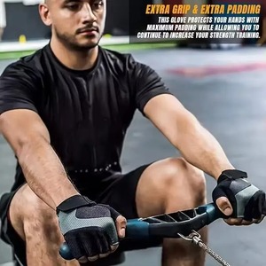 Top Fashion Factory-Made Premium Quality Gym Fitness Guantes Venta caliente Etiqueta personalizada Material de cuero de alta calidad Precio razonable - Product Image 2