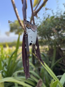 Sac à main en cuir sculpté à la main, vente la plus chaude, sac à main élégant, fourrure de vache, cuir brun, sacs pour femmes, multi-usages - Product Image 2